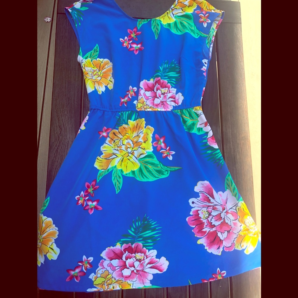 Old Navy Blue Floral Dress